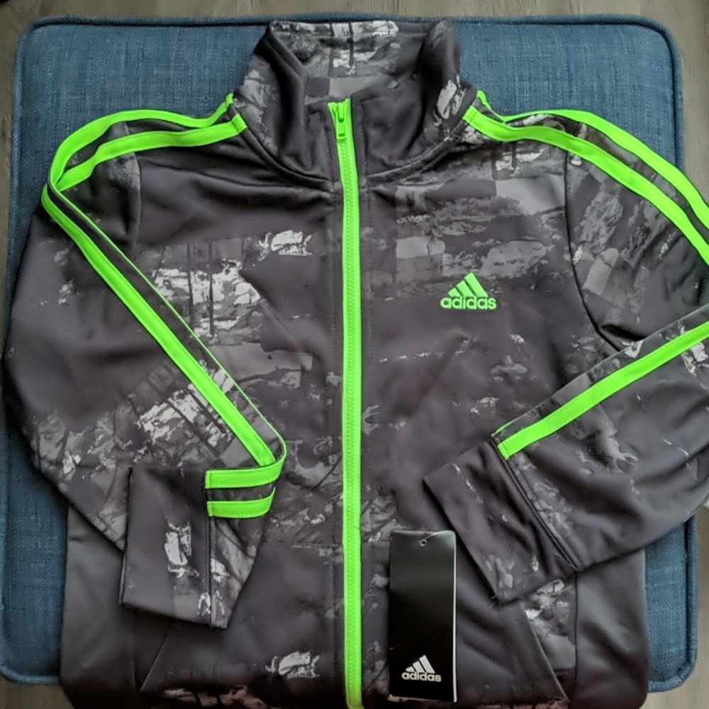 Boys Adidas zipper track jacket